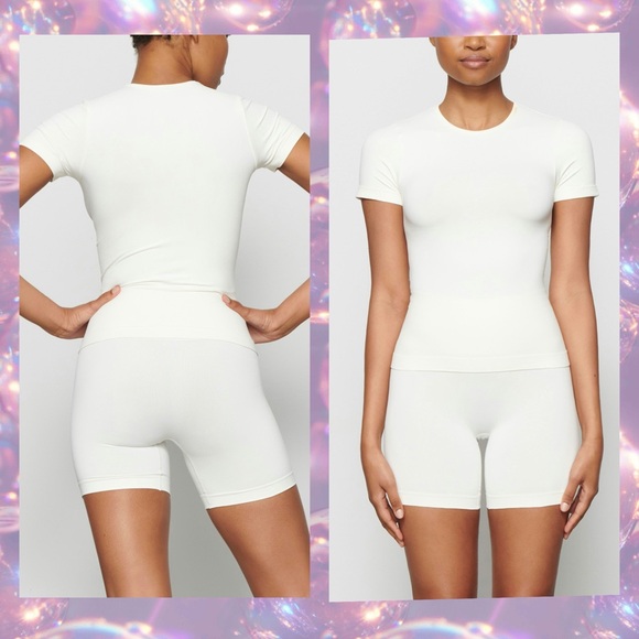 Skims SOFT SMOOTHING T-SHIRT Marble New - Picture 1 of 4